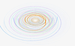 彩色旋风圆圈效果元素素材
