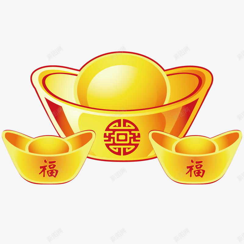 金色金元宝png免抠素材_88icon https://88icon.com 展示 手绘 春季挂饰配件 模型 艺术