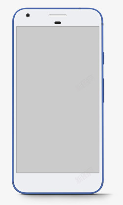 蓝色Google手机模型素材