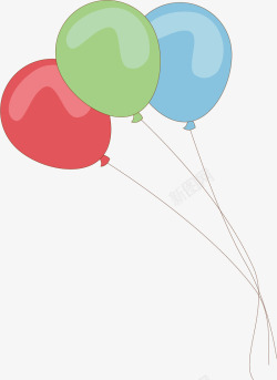 气筒彩色的气球矢量图高清图片
