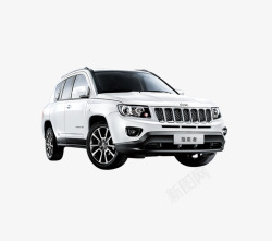 白色jeep汽车素材