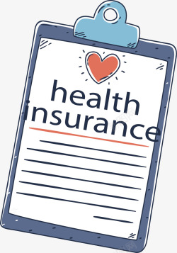 健康保险单矢量图素材
