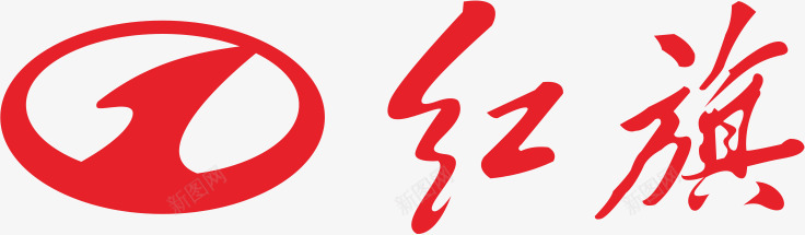 红色鱼红旗汽车logo图标图标