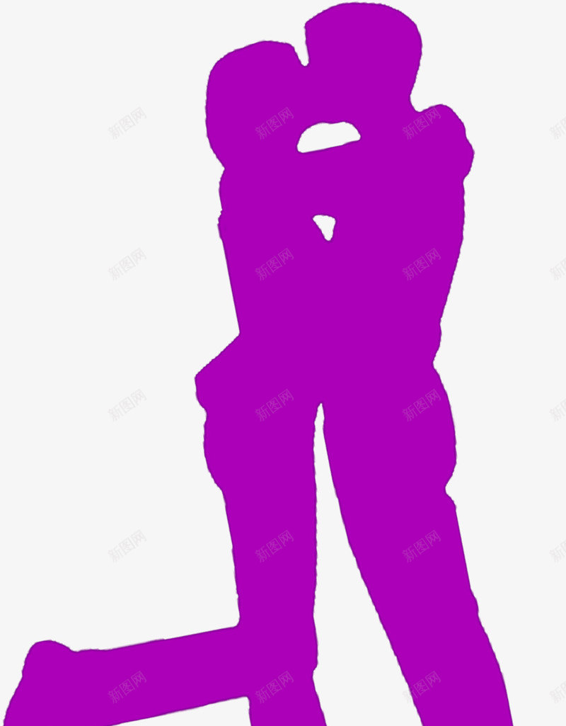拥抱情侣紫色剪影七夕情人节png免抠素材_88icon https://88icon.com 剪影 情人 情侣 拥抱 紫色