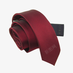 红色丝绸男士领带素材