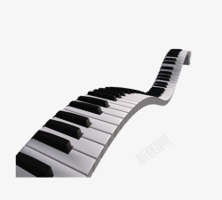 黑白琴键素材