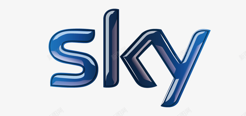 公司logo英国天空电视台矢量图图标图标