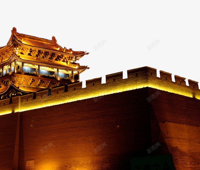 旅游png免抠素材_88icon https://88icon.com 夜景 山西 平遥古城