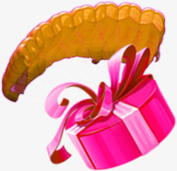 粉色桃心礼盒素材