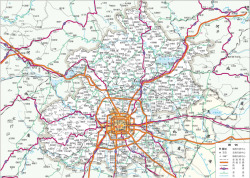 北京市北京市旅游交通地图高清图片