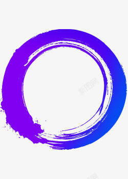 蓝色圆圈主题海报素材