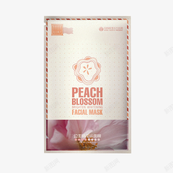 PEACH公主熬夜美白面膜png免抠素材_88icon https://88icon.com 产品实物 护肤 熬夜 花边 补水