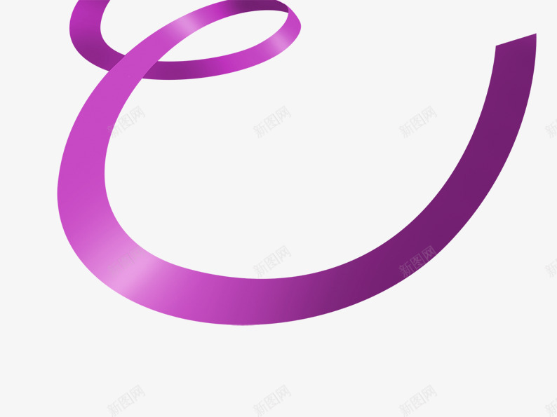 紫色的丝带png免抠素材_88icon https://88icon.com 卡通飘带 地带 手绘飘带 紫色 紫色丝带 紫色丝绸 线条 飘带
