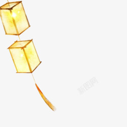 发光的灯笼手绘灯笼素材