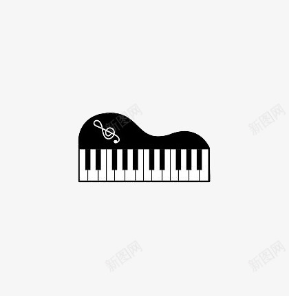 钢琴键盘png免抠素材_88icon https://88icon.com 乐器 钢琴 键盘 黑白