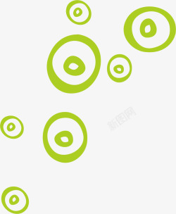 绿色圆圈底纹素材