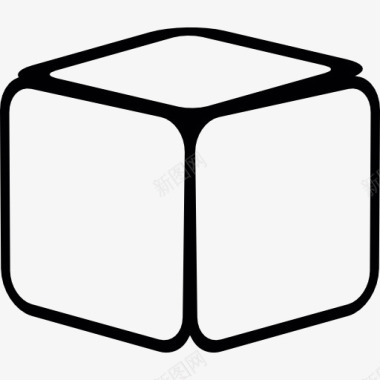 几何形圆形盒图标图标