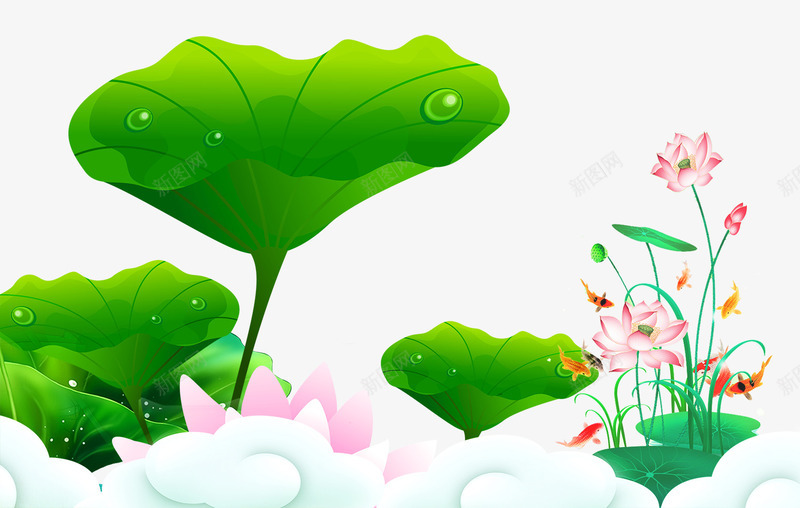 绿色夏季小清新二十四节气psd免抠素材_88icon https://88icon.com 二十四节气 夏季 小清新 绿色 绿色夏季小清新二十四节气 节气 荷叶 荷花