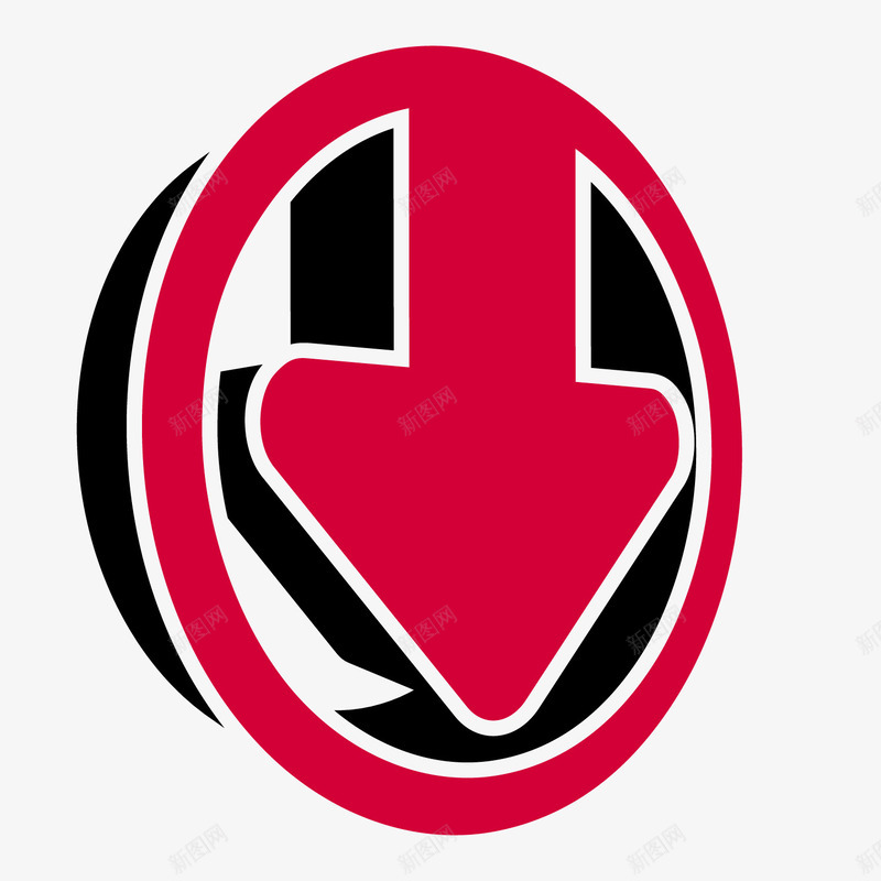 直降箭头红色圆圈矢量图ai免抠素材_88icon https://88icon.com 圆圈 直降 直降箭头 箭头 红色 红色矢量 矢量图