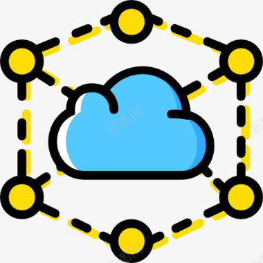 天空云彩云计算图标图标