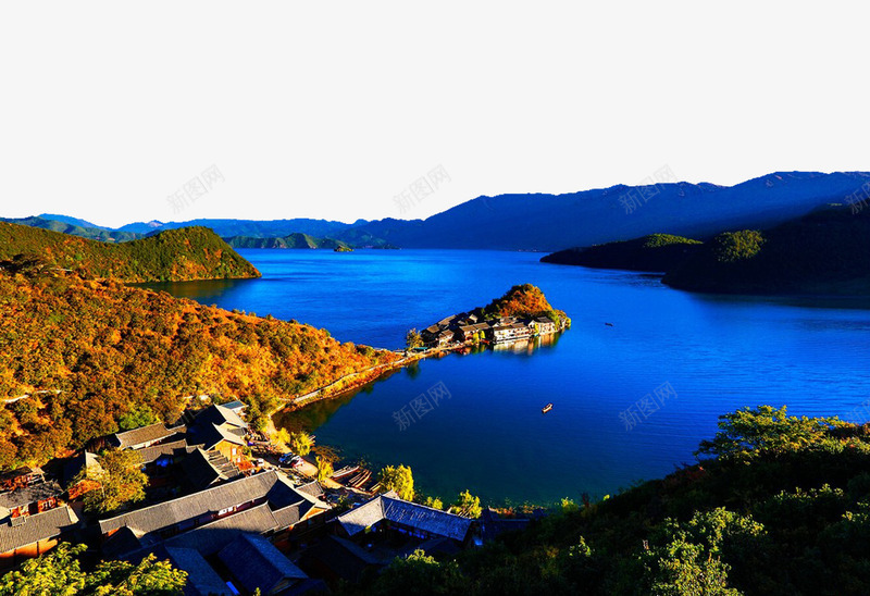 美丽泸沽湖png免抠素材_88icon https://88icon.com 名胜古迹 图库 地方景点 实物图 房屋 摄影图 摄影图片 旅游摄影 泸沽湖 清晰 湖水 高清图片