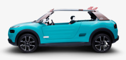 各类型号蓝色汽车模型素材