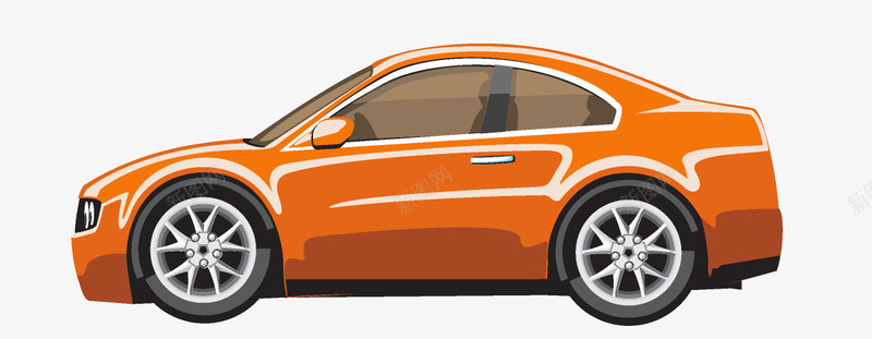 卡通手绘橙色的汽车png免抠素材_88icon https://88icon.com 创意 动漫动画 卡通汽车 手绘 橙色的汽车 车辆