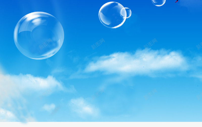 创意合成蓝色天空气泡png免抠素材_88icon https://88icon.com 创意 合成 天空 气泡 蓝色