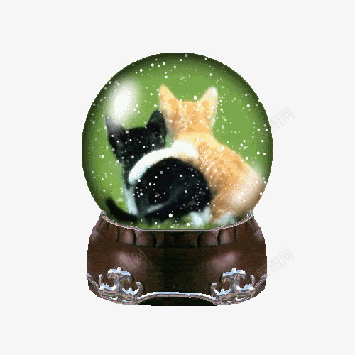 水晶球模型png免抠素材_88icon https://88icon.com 手绘模型 摆饰 水晶球 猫咪水晶球 球