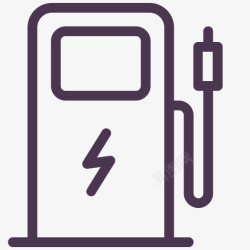 charge小型车电荷充电电动车服务站汽车图标高清图片