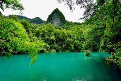 贵州荔波小七孔风景素材