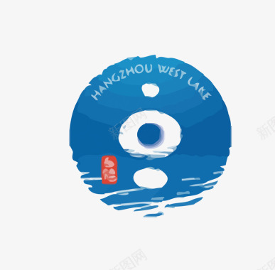 旅游logo日月潭旅游景点LOGO矢量图图标图标