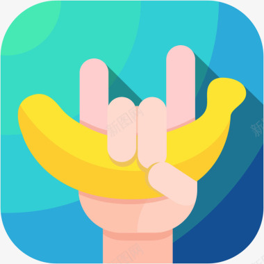 手机logo手机香蕉打卡健康健美APP图标图标