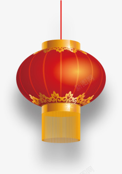 中国风红灯笼装饰图案素材