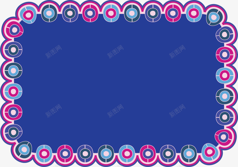 紫色圆圈框架png免抠素材_88icon https://88icon.com 圆圈 圆圈边框 圆环边框 紫色框架 蓝色 蓝色背景 边框纹理