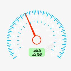 蓝色仪表盘素材