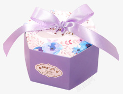 紫色欧式创意礼盒喜糖包素材