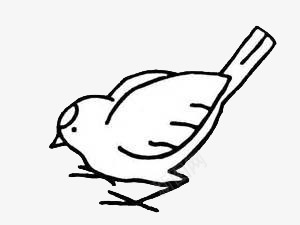 简单小鸟小鸟手绘图标图标