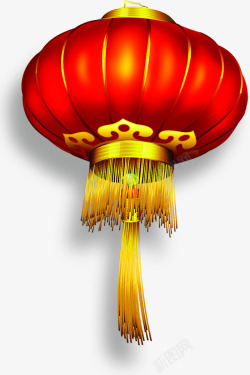 红色中国风灯笼淘宝促销素材
