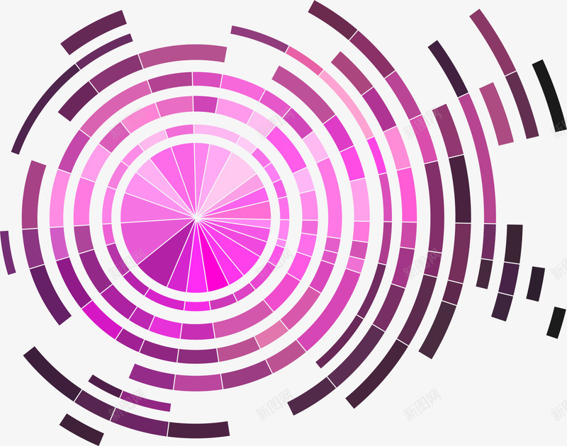 紫色渐变圆圈png免抠素材_88icon https://88icon.com 免抠PNG 图案 圆圈 渐变 紫色 线条 背景 边框纹理