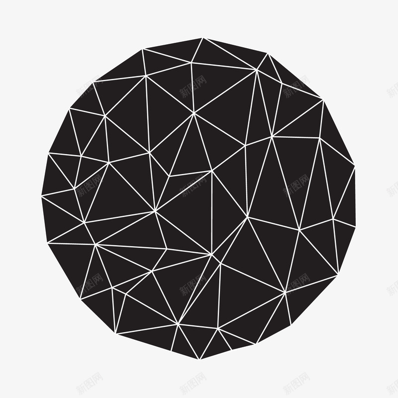 黑白球形线条纹理时尚元素png免抠素材_88icon https://88icon.com 元素 时尚 线条纹理