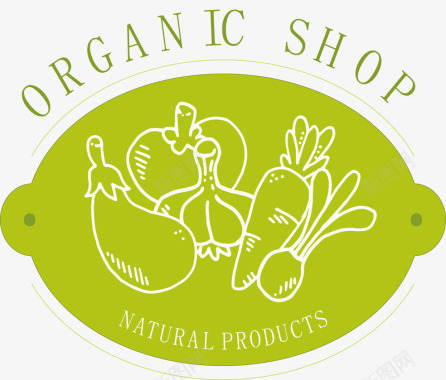 蔬菜绿色蔬菜logo矢量图图标图标