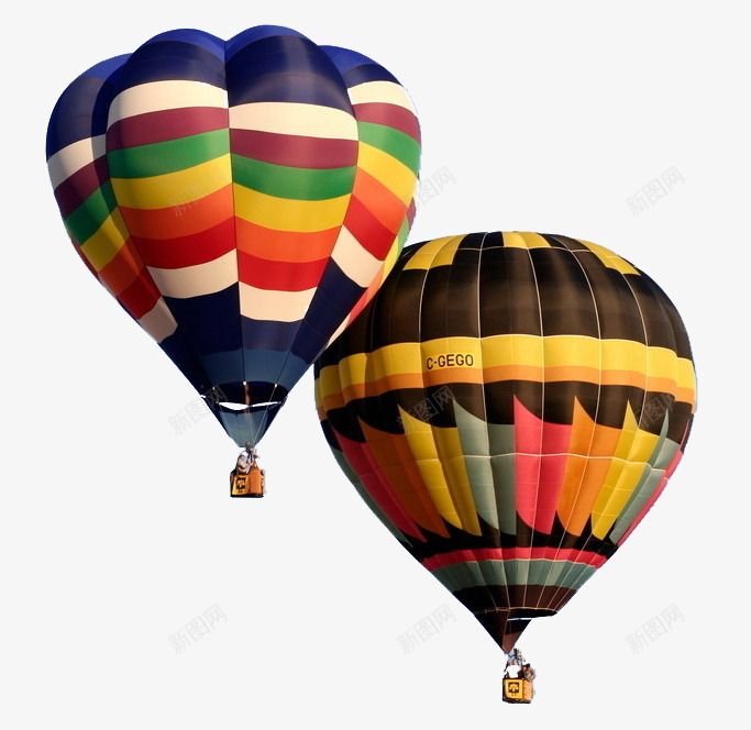 载人热气球png免抠素材_88icon https://88icon.com 享受 天空 欣赏 漂浮 热气球