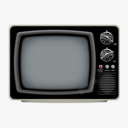 黑白电视机素材