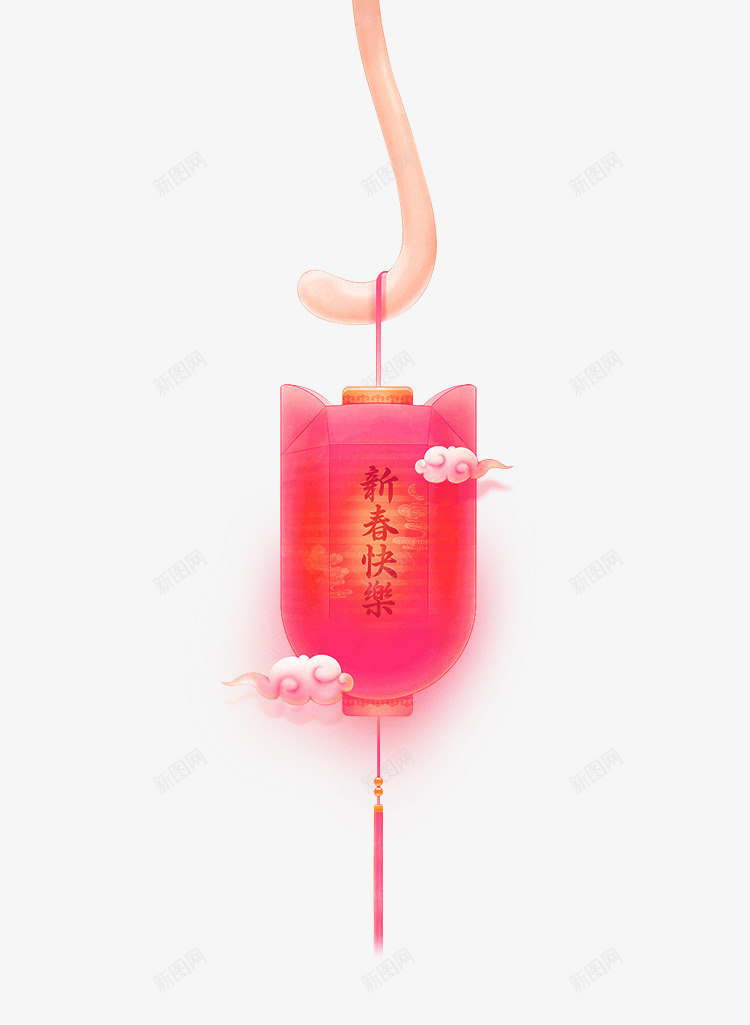 红色中国风新春快乐灯笼节日元素png免抠素材_88icon https://88icon.com 中国风 新春快乐 灯笼 红色 节日元素