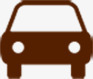 褐色卡通汽车图标图标