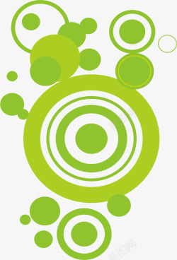 绿色圆圈底纹素材