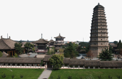 陕西景点旅游景区法门寺高清图片