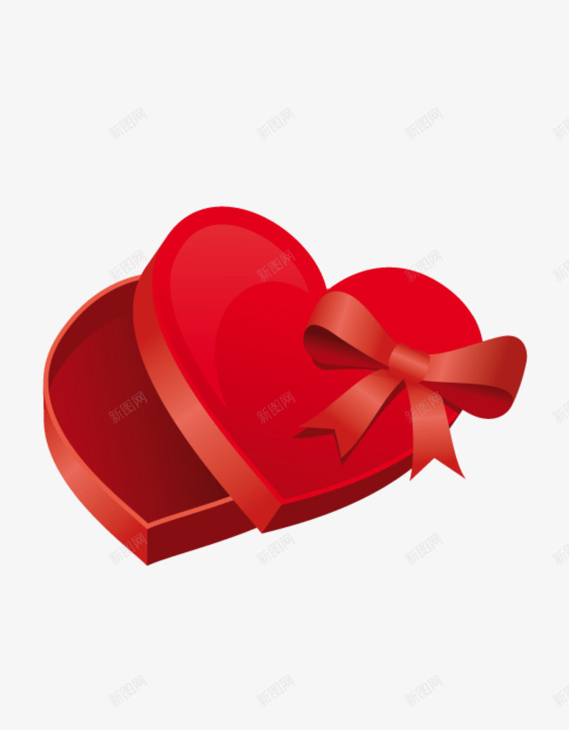 精美心形礼盒png免抠素材_88icon https://88icon.com 心形 盒子 礼盒 精美