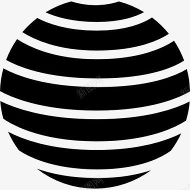 条纹T恤地球的象征与横条纹图案图标图标